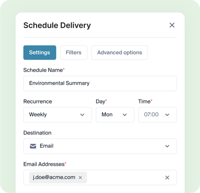 Schedule delivery-min